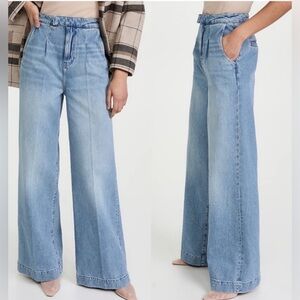Triarchy High rise Wide Leg Pleated Jeans Size 31